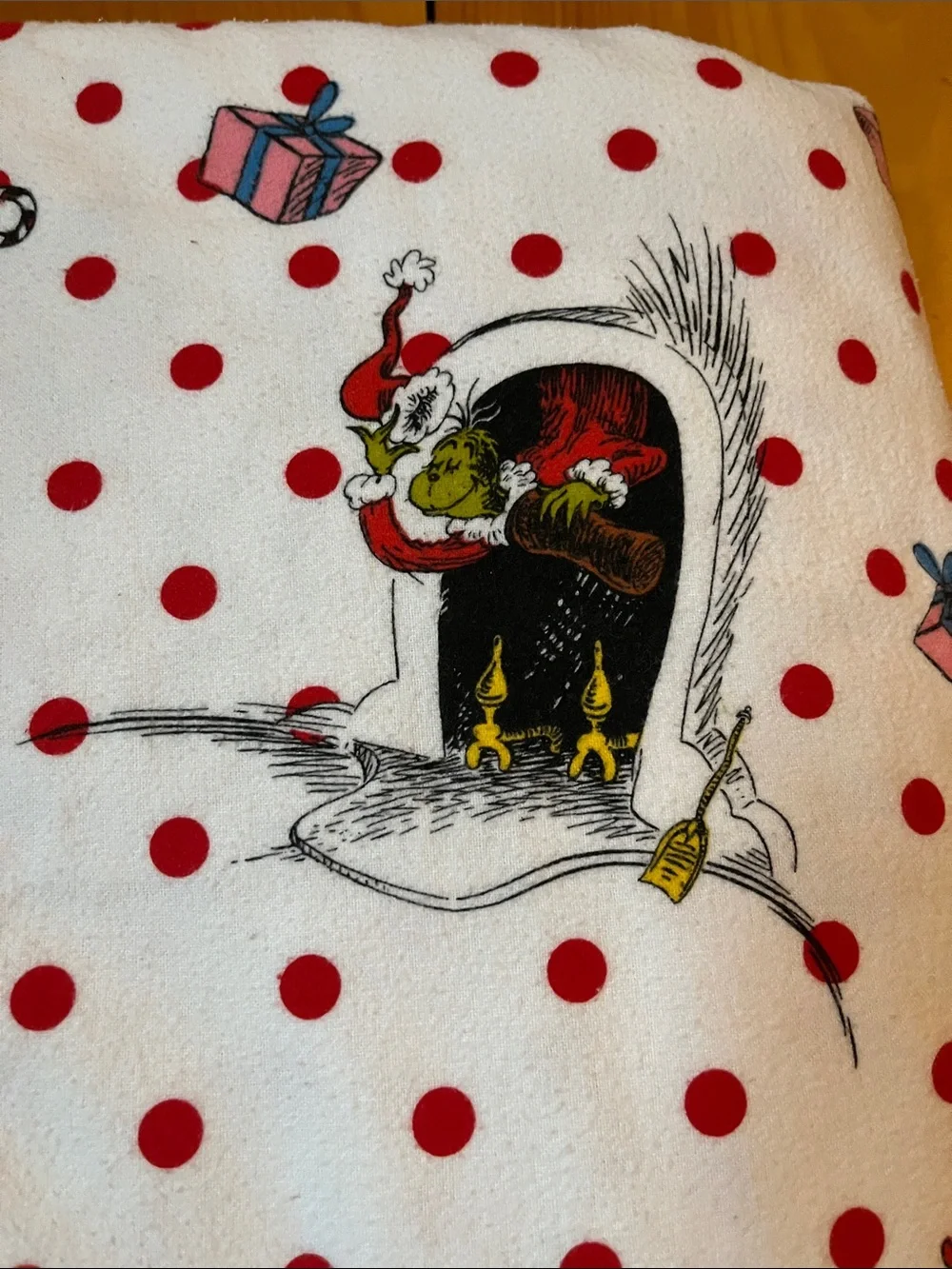 PB TEEN (Pottery Barn) *Twin* Flannel Duvet Cover Dr. Seuss Grinch Christmas Ed.